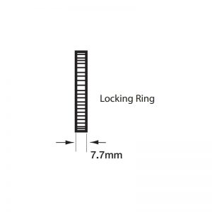 AE20M Acoustic Signals Series Piezo Miniature Buzzer- Technical Drawing - Locking Ring