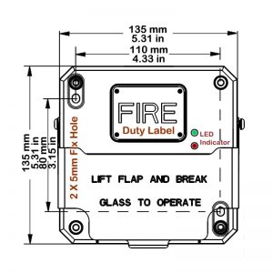 CP135 Technical Drawing - Front