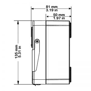 CP135 Technical Drawing - Side
