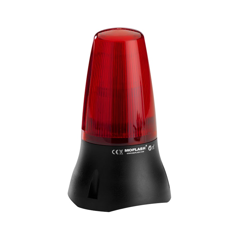 FF125 DIN & FFA125 Industrial Flashing Filament Beacons - Red