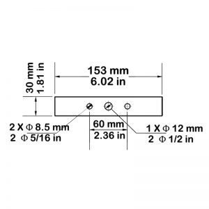 SD125 Explosion Proof Sounders Technical Drawing - Bracket