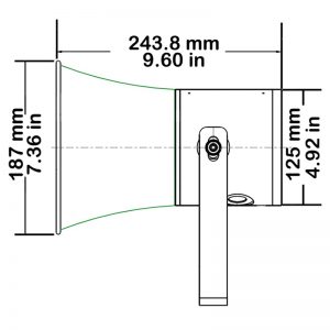 SD125 Explosion Proof Sounders Technical Drawing - Side